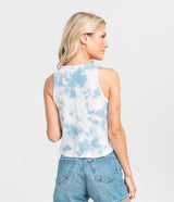 Washed Boxy Tank - Summer Blue (6656399278132)